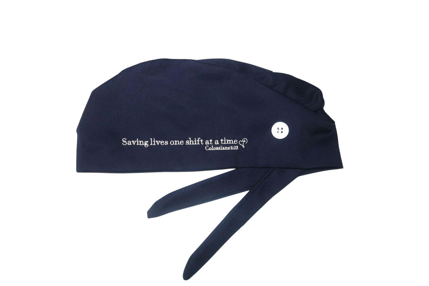 Colossians 3:23 Satin-Lined Scrub Caps
