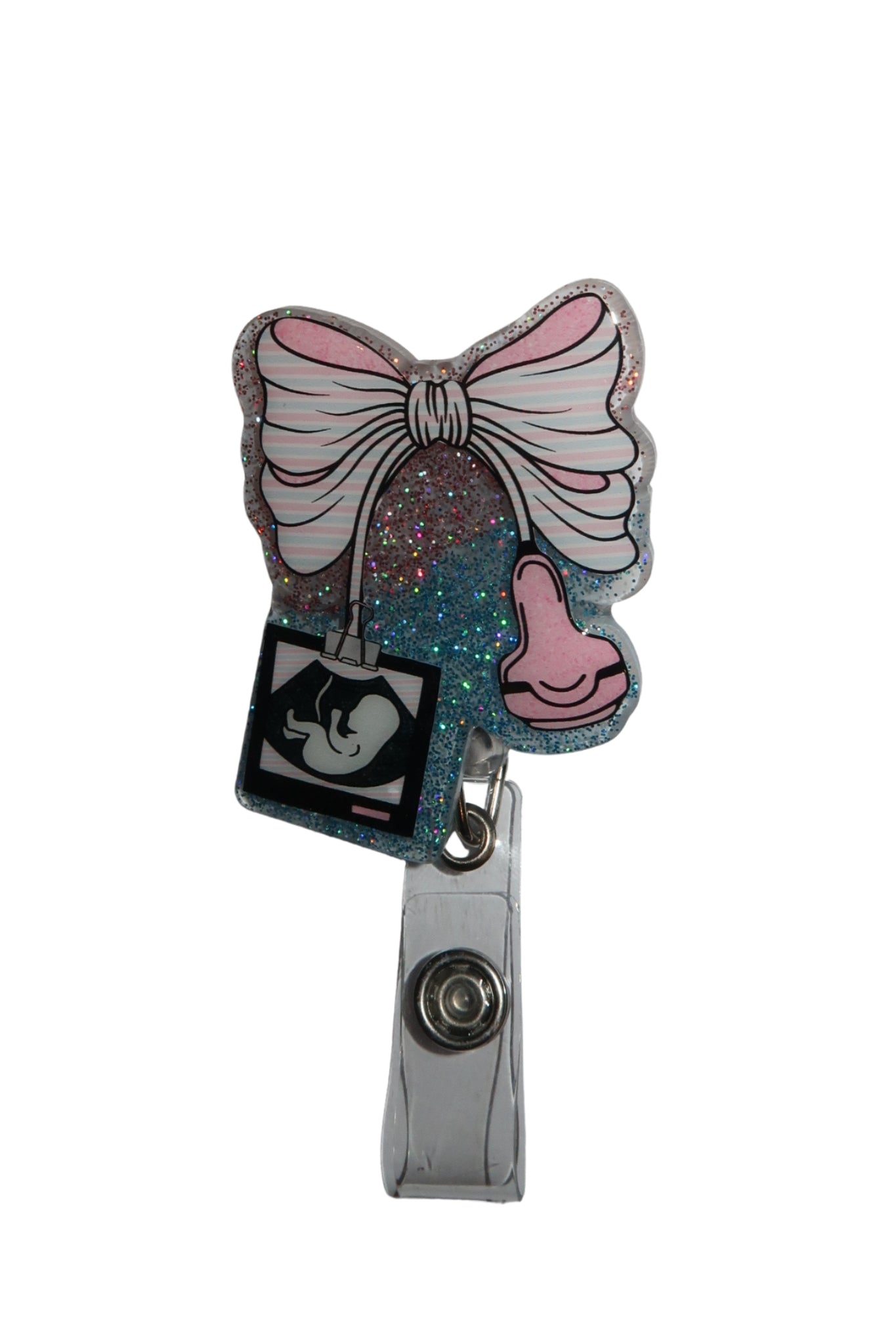 Baby on Board Ultrasound Badge Reel
